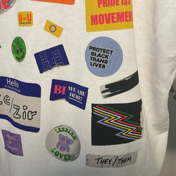 NWOT Hollister Hoodie Wear it with Pride Size Men’s Large Unisex - Picture 5 of 10